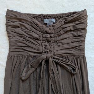 Strapless or halter maxi dress